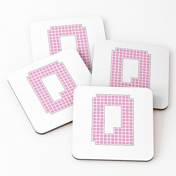Item preview, Uppercase Q - Pink Pixel Block Character designed and sold by PixelGlyphs.