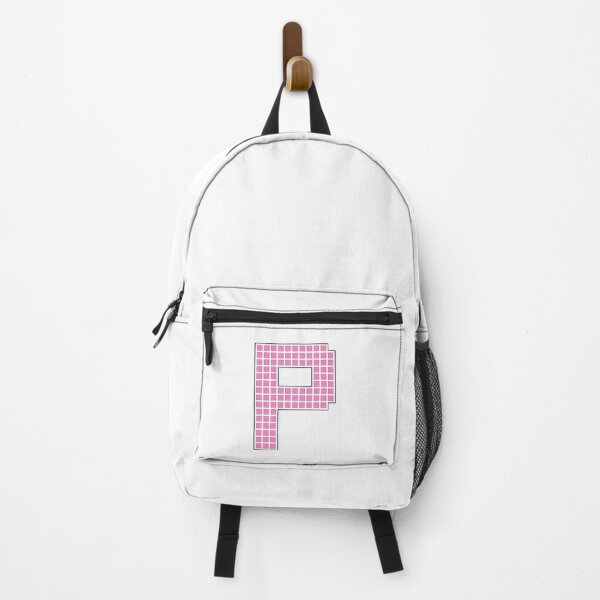 Item preview, Uppercase P - Pink Pixel Block Character designed and sold by PixelGlyphs.