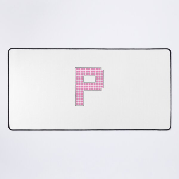 Item preview, Uppercase P - Pink Pixel Block Character designed and sold by PixelGlyphs.