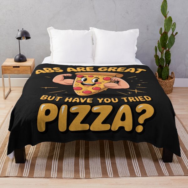 Item preview, Abs Are Great, But Have You Tried Pizza? – Funny Pizza Fitness Design designed and sold by pressxstudio.