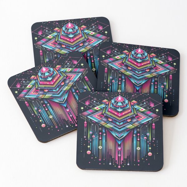 Item preview, mystic colorful spaceship designed and sold by Dogandesighn.