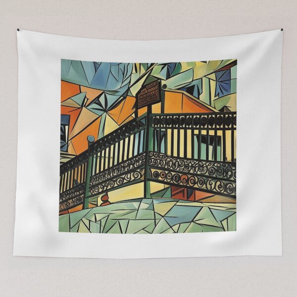 Item preview, Ornate Bridge Geometric Abstract Art designed and sold by PolyVision Siam Studio.