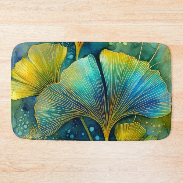 Item preview, Colorful Ginkgo Leaves Watercolor Painting designed and sold by JBJart.