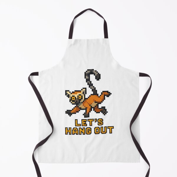 Item preview, Let’s Hang Out – Pixel Lemur Swinging by Tail designed and sold by NaturePixel.