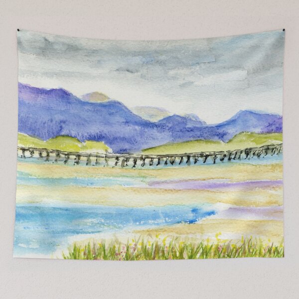 Item preview, Pont Abermaw - Barnmouth Viaduct Rail and Foot Bridge designed and sold by LymphomaLass.