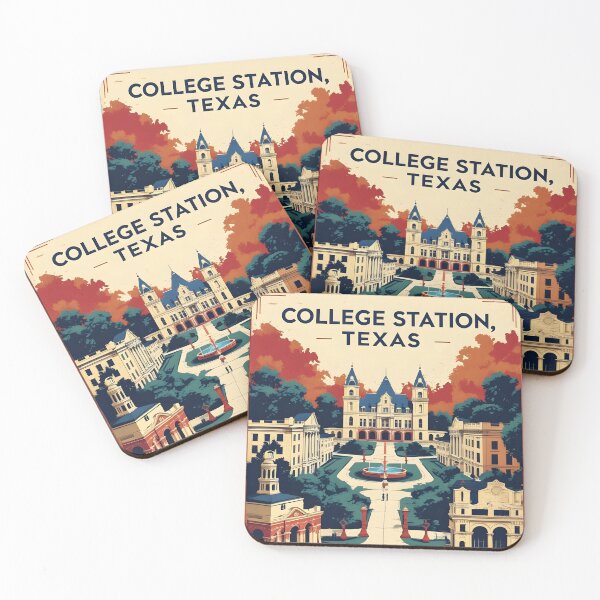 Item preview, College Station Texas USA Vintage Travel Tourism  designed and sold by TravelersGems.