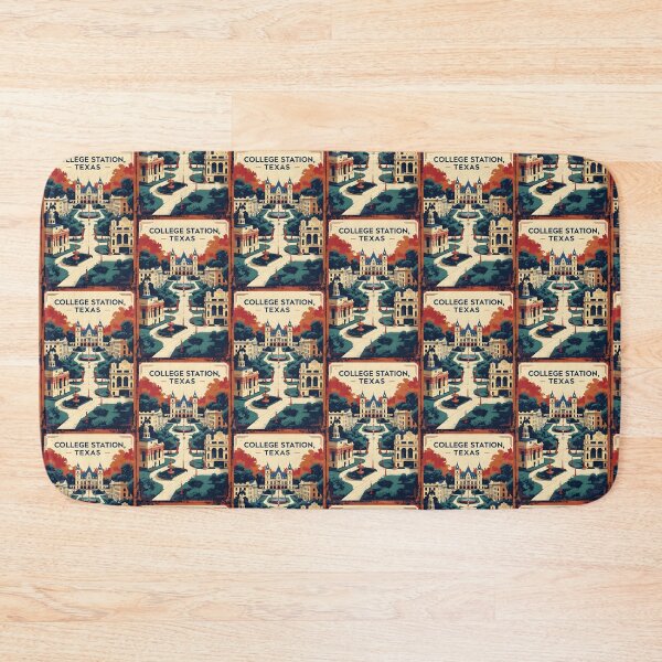 Item preview, College Station Texas USA Vintage Travel Tourism  designed and sold by TravelersGems.