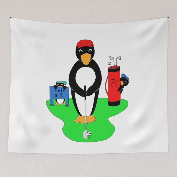 Item preview, Golfing Penguins designed and sold by DLawsonDesigns.