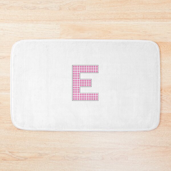 Item preview, Uppercase E - Pink Pixel Block Character designed and sold by PixelGlyphs.