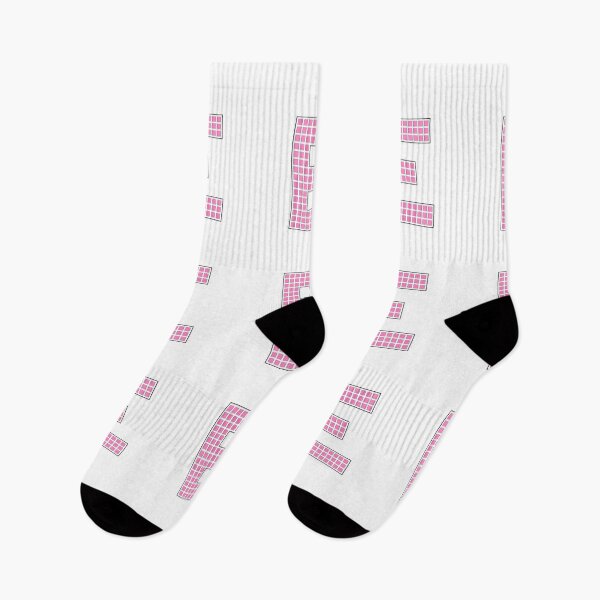 Item preview, Uppercase E - Pink Pixel Block Character designed and sold by PixelGlyphs.