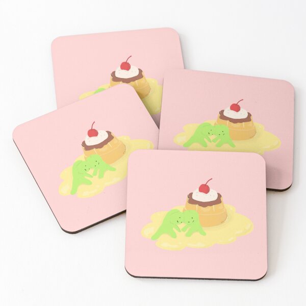 Item preview, Smiski Pudding Custard Desert Cherry Sweet Japan Japanese Food Kawaii Trinket Hippers Collector  designed and sold by Makeartwhynot.