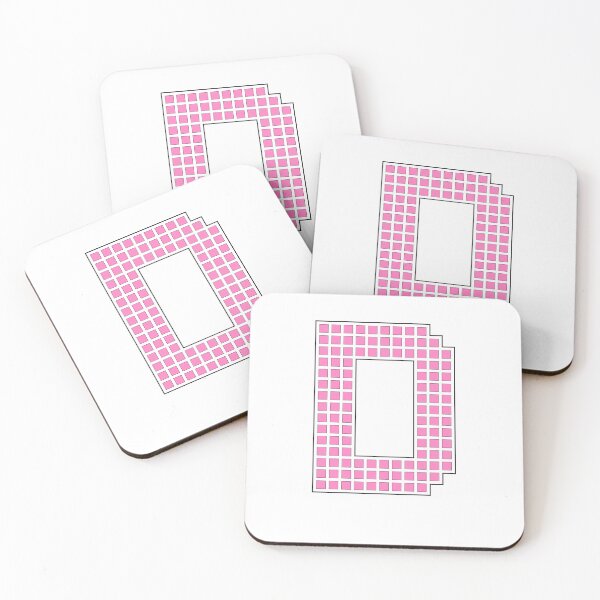 Item preview, Uppercase D - Pink Pixel Block Character designed and sold by PixelGlyphs.