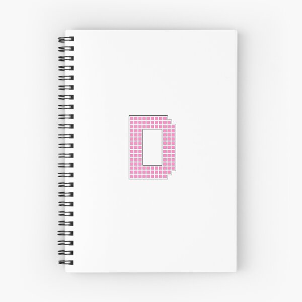 Item preview, Uppercase D - Pink Pixel Block Character designed and sold by PixelGlyphs.