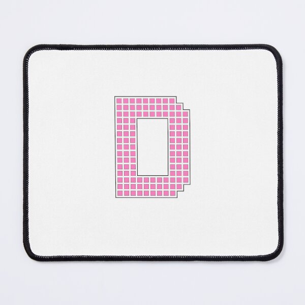 Item preview, Uppercase D - Pink Pixel Block Character designed and sold by PixelGlyphs.
