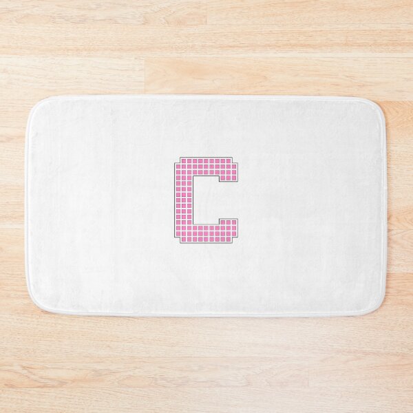 Item preview, Uppercase C - Pink Pixel Block Character designed and sold by PixelGlyphs.