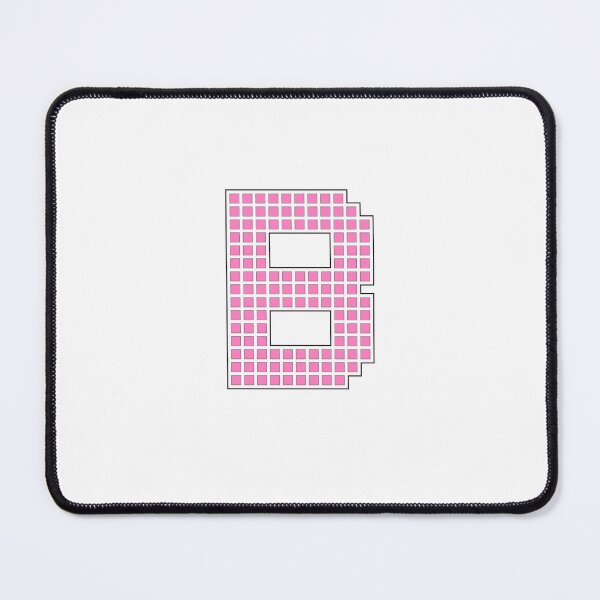 Item preview, Uppercase B - Pink Pixel Block Character designed and sold by PixelGlyphs.