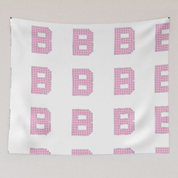 Item preview, Uppercase B - Pink Pixel Block Character designed and sold by PixelGlyphs.