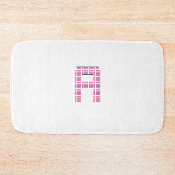 Item preview, Uppercase A - Pink Pixel Block Character designed and sold by PixelGlyphs.