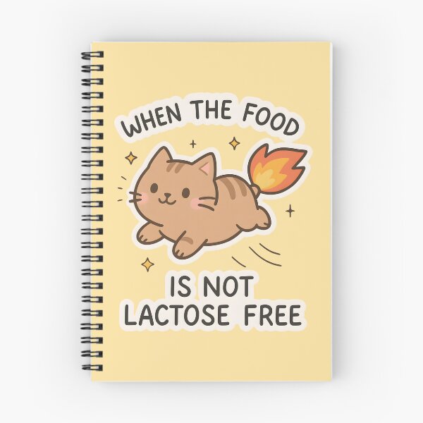 Item preview, When The Food Is Not Lactose Free Funny Cute Cat Lactose Intolerant designed and sold by thecatcouch.