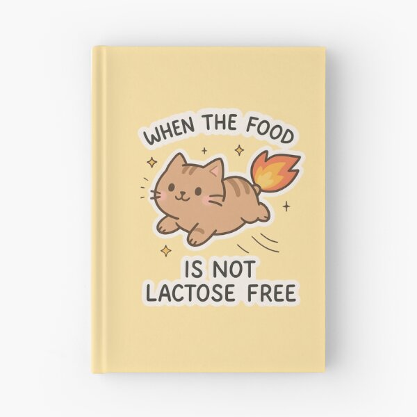 Item preview, When The Food Is Not Lactose Free Funny Cute Cat Lactose Intolerant designed and sold by thecatcouch.