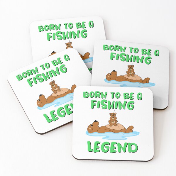 Item preview, Born to Be a Fishing Legend – Whimsical Wildlife Art designed and sold by DLawsonDesigns.