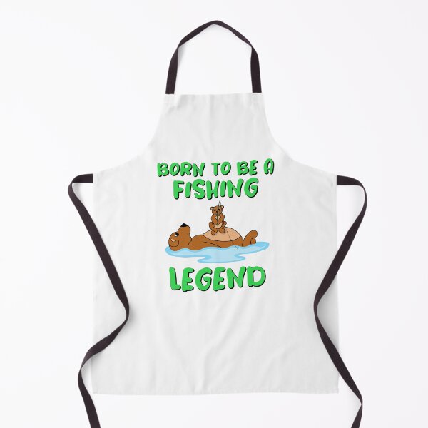 Item preview, Born to Be a Fishing Legend – Whimsical Wildlife Art designed and sold by DLawsonDesigns.