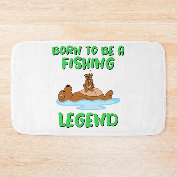 Item preview, Born to Be a Fishing Legend – Whimsical Wildlife Art designed and sold by DLawsonDesigns.