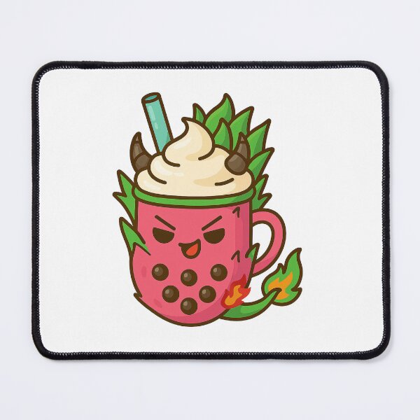 Item preview, Dragon Boba – Spicy Cute Pitaya Bubble Tea Kawaii Character designed and sold by Asbiell.