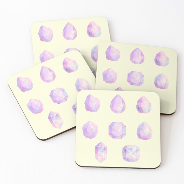 Item preview, Pastel Prism Crystals – Soft Watercolor Gem designed and sold by SUNAGIMO9999.