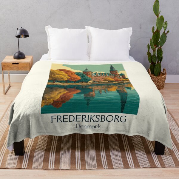 Item preview, Frederiksborg Castle Reflection Vintage Print designed and sold by TuncGK.