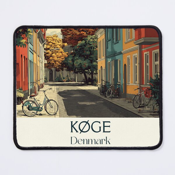 Item preview, Køge Old Town Street Vintage Poster designed and sold by TuncGK.