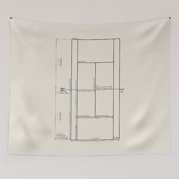 Item preview, Tennis Court Diagram designed and sold by aio.