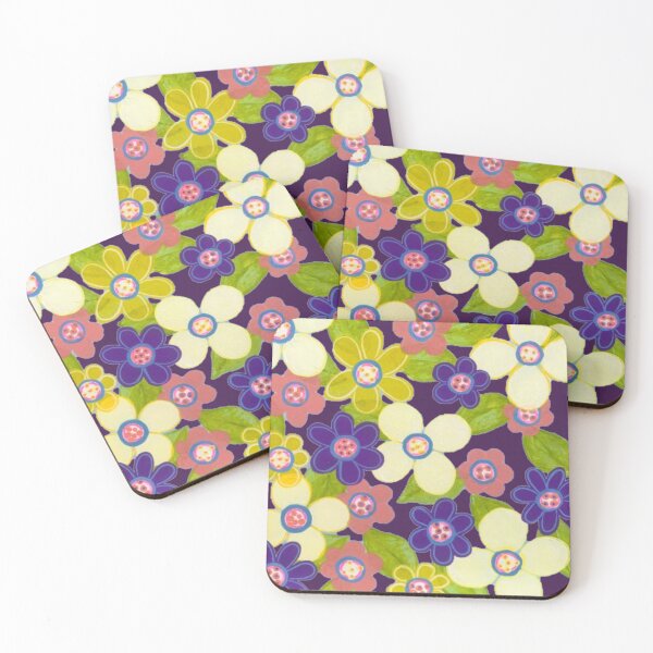 Item preview, Bright Abstract Flowers Painting designed and sold by kel72.