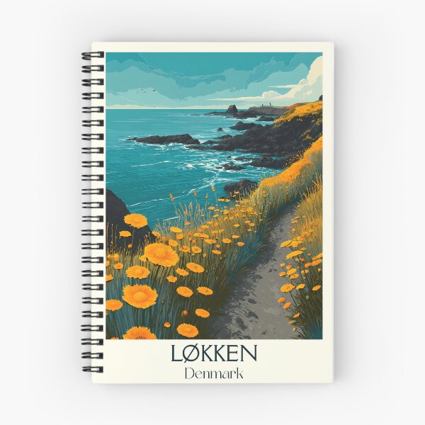 Item preview, Løkken Daisies Coastal Vintage Poster	 designed and sold by TuncGK.