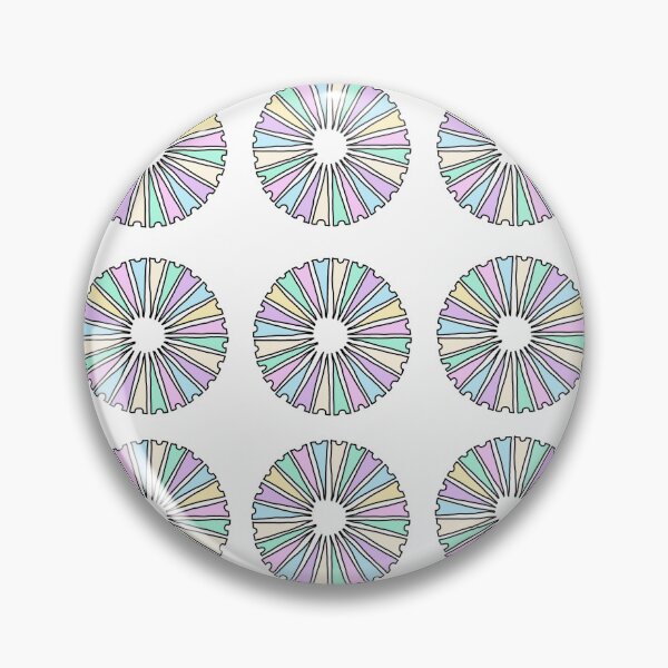 Item preview, Pastel abstract wheel pattern retro geometric circles design designed and sold by Jjc59.