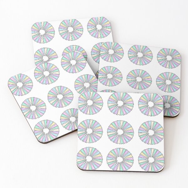 Item preview, Pastel abstract wheel pattern retro geometric circles design designed and sold by Jjc59.