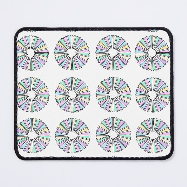 Item preview, Pastel abstract wheel pattern retro geometric circles design designed and sold by Jjc59.