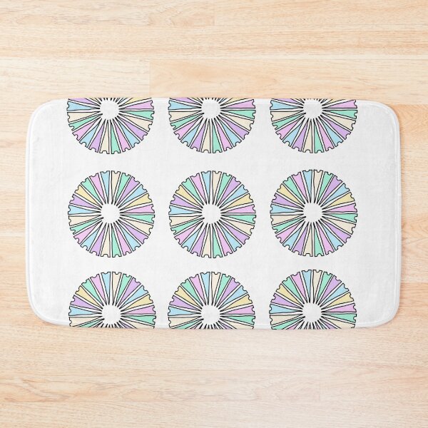 Item preview, Pastel abstract wheel pattern retro geometric circles design designed and sold by Jjc59.