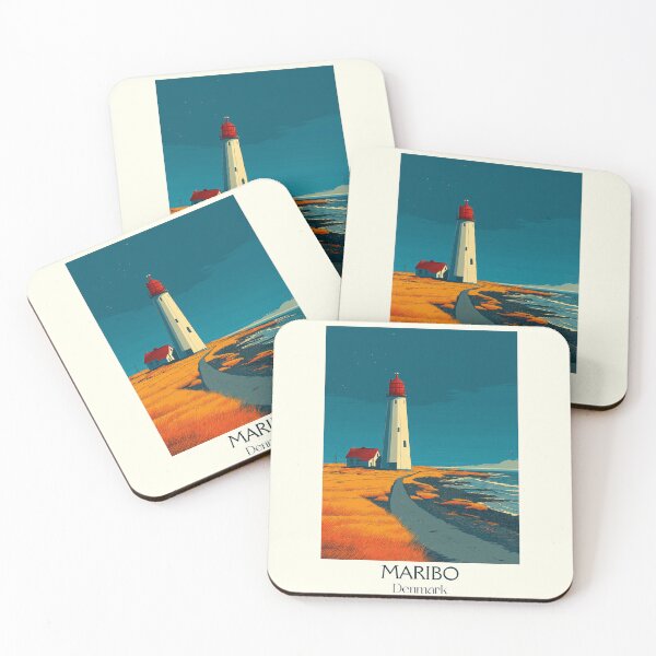 Item preview, Maribo Lakeside Lighthouse Vintage Print	 designed and sold by TuncGK.