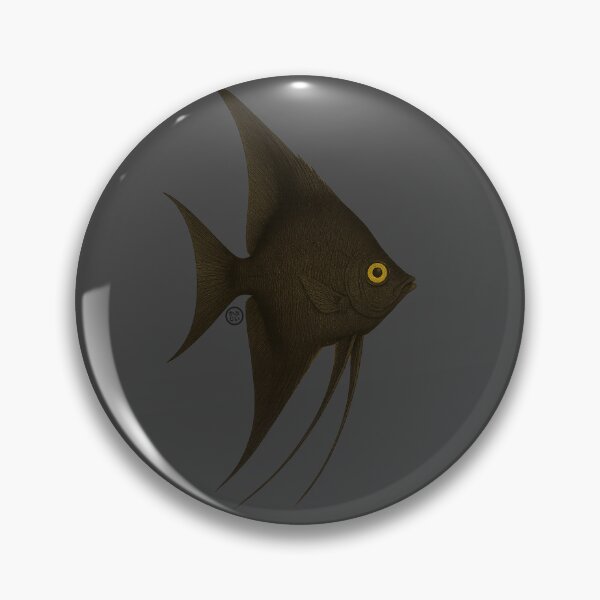 Item preview, Angelfish - Vintage Japanese Style - Black Angel Fish - Dark designed and sold by Kabuji Store.