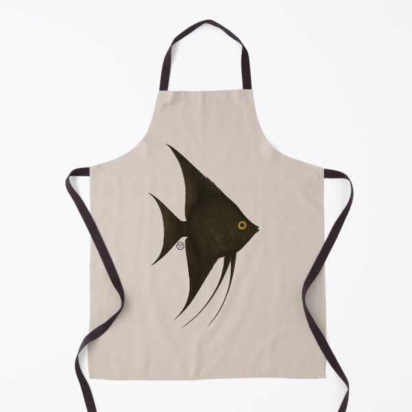 Item preview, Angelfish - Vintage Japanese Style - Black Angel Fish - Dark designed and sold by Kabuji Store.