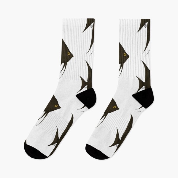 Item preview, Angelfish - Vintage Japanese Style - Black Angel Fish - Dark designed and sold by Kabuji Store.