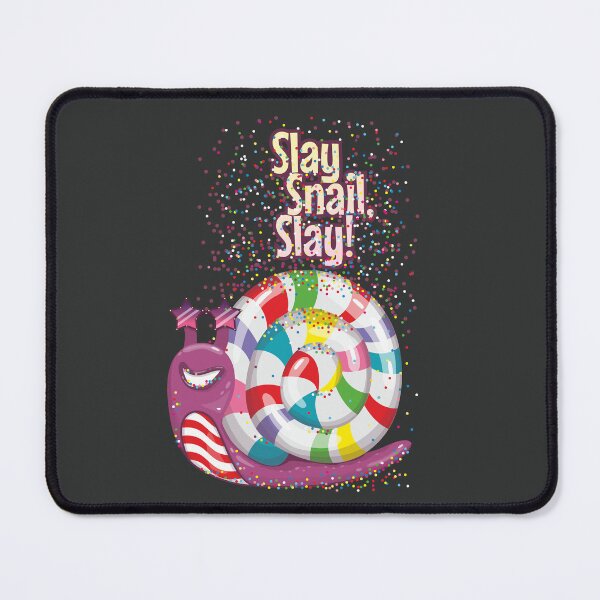 Item preview, Cute Candy Snail – “Slay Snail, Slay!” Funny Kawaii Sticker Design designed and sold by MerchYouSearch.