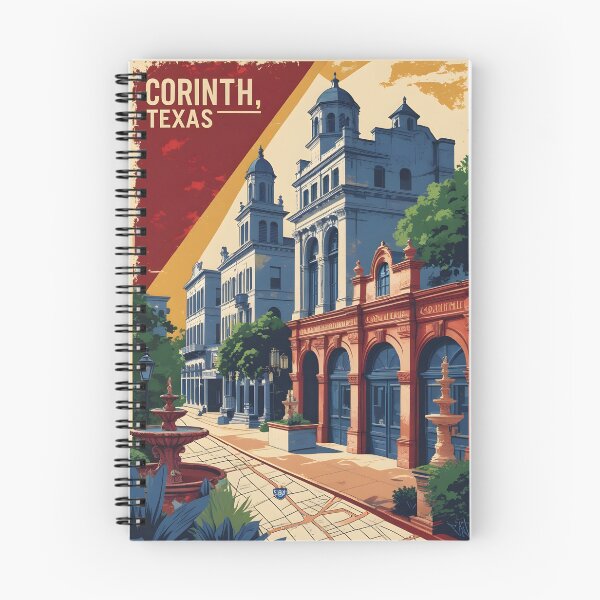Item preview, Corinth Texas USA Vintage Travel Tourism  designed and sold by TravelersGems.