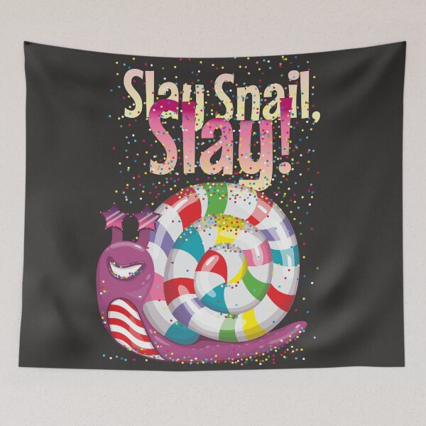 Item preview, Slay Snail Slay – Colorful Candy Snail in Star Glasses designed and sold by MerchYouSearch.