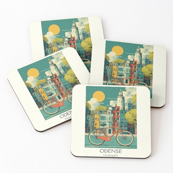 Item preview, Odense Bicycle by Canal Vintage Poster	 designed and sold by TuncGK.