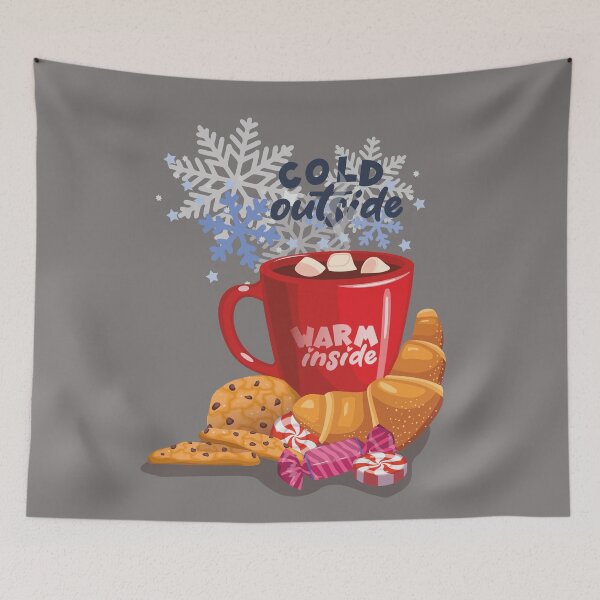 Item preview, Cold Outside, Warm Inside – Cozy Winter Treats designed and sold by MerchYouSearch.