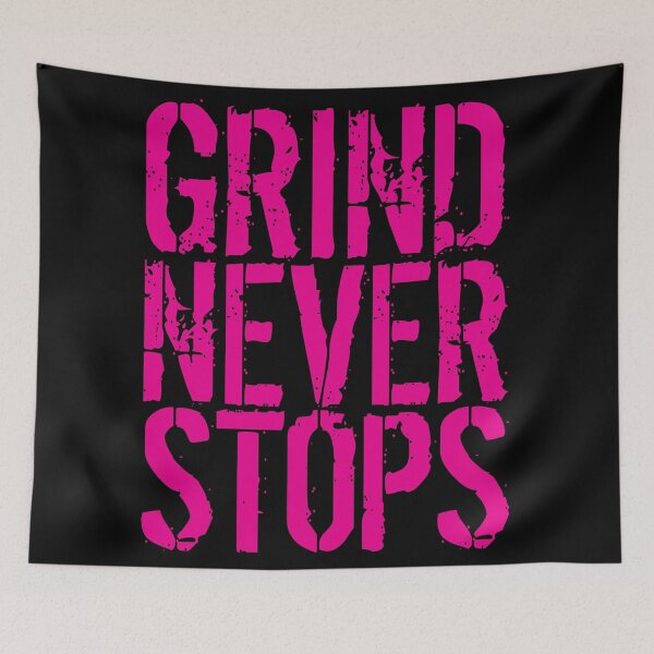 Item preview, Grind Never Stops Gym Motivation Design | Nonstop Fitness Hustle designed and sold by typoinspired.