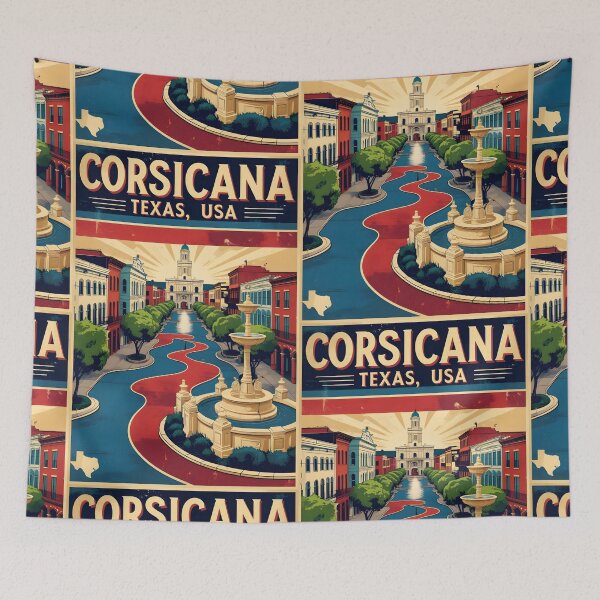 Item preview, Corsicana Texas USA Vintage Travel Tourism designed and sold by TravelersGems.