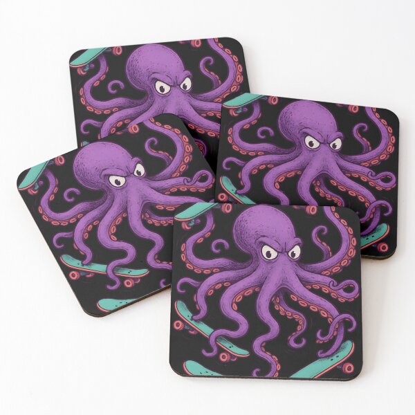 Item preview, Octopus on a Skateboard  designed and sold by Uglyandcute.